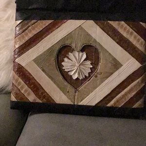 CUSTOM MADE from recycled materials zipped handbag